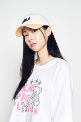 25SS PIG/BIO WASHED LEATHER PATCH BALL CAP YELLOW