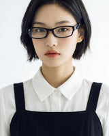 DOT SQUARE GLASSES (2COLOR)