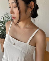 サンデーパールピアス (シルバー)
