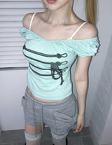 rope y2k top(2 color)
