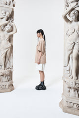 ハンドペインティングダメージTシャツ (BEIGE)