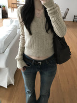 Miz V-neck knitwear (3 colors)