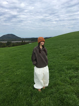 モコチェッカードフーディーTシャツ