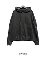 ケールレールジッパーフーディドジップアップ