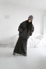 fluffy stripe color beanie(4colors)
