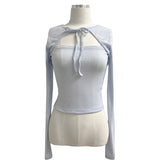Lia Butterfly Bolero Team Strap Long Sleeve Tee (5 colors)