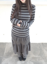 bold shirring skirt
