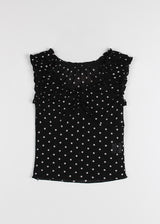 SHIRRING DOT 2-WAY TOP