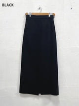 WOOL SOFT LONG SKIRT (4COLOR)