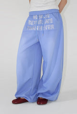 TWINKLE LETTERING SWEATPANTS
