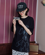 CAT GIRL T SHIRT - BLACK