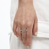 Ribbon Pave Ring