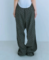 dot patch pants (gray)