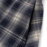 Fur Check Long Skirt [Vintage blue]