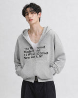(UNISEX) Museum Bonded Hood Zip-Up