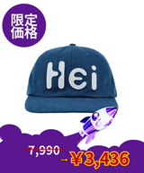 【limited price】Hei Big Logo Felt Cap Blue 