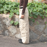 Fire Rose Cargo Pants Beige