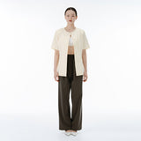 Soil stripe pants (charcoal)