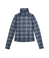 CシースルーチェックTシャツ_ブラック