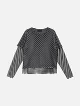 Mocha Dot Layered T-Shirt (2c)