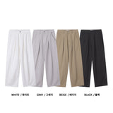 ASCLO リバースタックコットンパンツ (4color)
