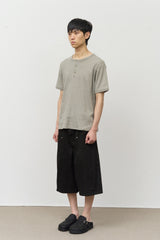 Portal Waffled Henley Top