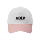 25SS PIG/BIO WASHED LEATHER PATCH BALL CAP PINK
