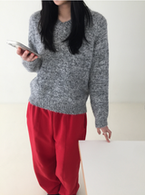 ベッチルーズフィットVネックウールニット（3c）