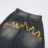 Curved Printing Balloon Pants