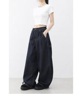 Lovehip Stitch Non-Fade Carpenter Balloon Pants