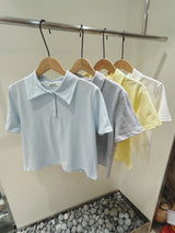 ハート ♡ ボタン pk Tシャツ (4color)