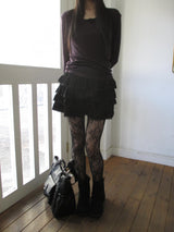 wool v neck sleeve t