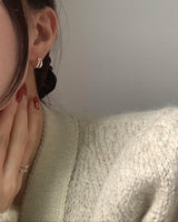 (silver925) ツーラインワンタッチピアス *silver