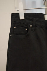 スナップボタン ディテール スリットパンツ (Black/2size)