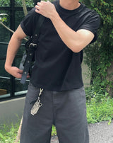 ベニュークロップ半袖Tシャツ