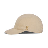 VA Stud Glossy Scrunchie Cap / Beige