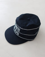 Stripe snapback ball cap