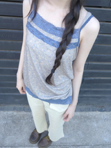 butterfly lace sleeveless