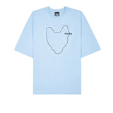 オーバーフィットラインドローイングTシャツ