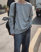 コア ベーシック Uネック ロングスリーブ Tシャツ