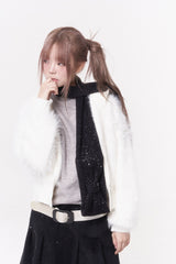 ミニリボンマフラー (black)