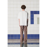 ボタンロゴTシャツ / WHITE