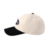 24FW TWO TONE APPLIQUE PATCH BALL CAP BLACK