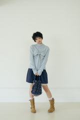 ボンボンミニバッグ(NAVY)