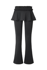 Petite flare pants - black