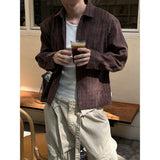 [F/W] コーデュロイスウェードクロップシャツ(2color)