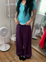 Ritz Wood String Color Nylon Pants