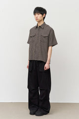 Beam Western Check Cropped Shirt