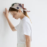 PRESSED FLOWER SCARF - Violet