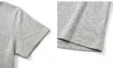 スラブヘンリーネッククロップTシャツ メランジ